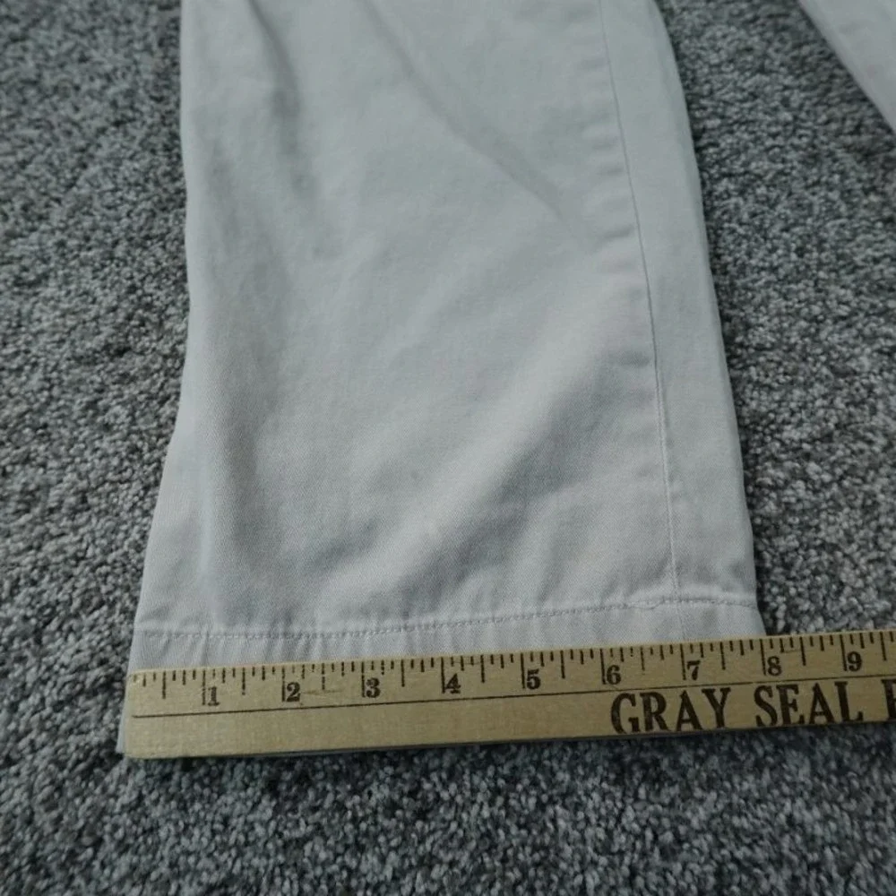 VTG Polo Ralph Lauren Pants Mens 34X30 Beige Chino Trouser‎ Flat Front Preppy